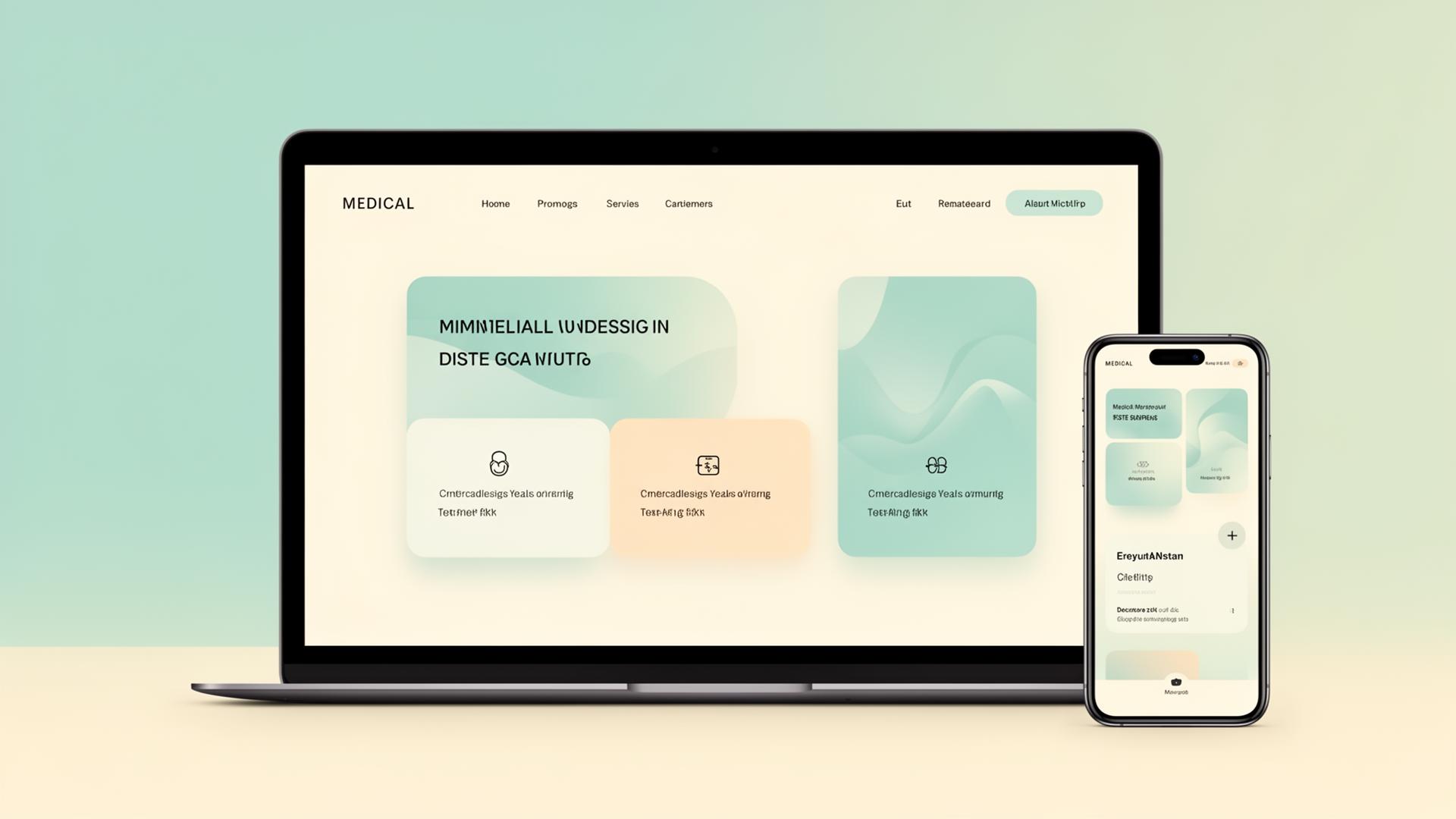Tendances design site internet médical 2026 : minimalisme, mode sombre et typographie