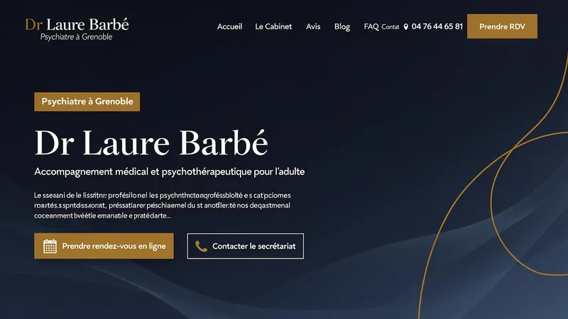 Site internet Dr Laure Barbé